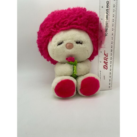Rare 1984 Frou Frou Pink with Rose Plush: Vintage 80s Collectible from Fun Farm - Picture 2 of 8